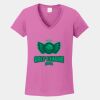 Ladies Heavy Cotton ™ 100% Cotton V Neck T Shirt Thumbnail