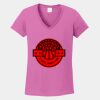 Ladies Heavy Cotton ™ 100% Cotton V Neck T Shirt Thumbnail