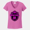 Ladies Heavy Cotton ™ 100% Cotton V Neck T Shirt Thumbnail