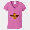 Ladies Heavy Cotton ™ 100% Cotton V Neck T Shirt Thumbnail