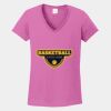 Ladies Heavy Cotton ™ 100% Cotton V Neck T Shirt Thumbnail