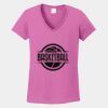 Ladies Heavy Cotton ™ 100% Cotton V Neck T Shirt Thumbnail