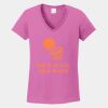 Ladies Heavy Cotton ™ 100% Cotton V Neck T Shirt Thumbnail