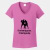 Ladies Heavy Cotton ™ 100% Cotton V Neck T Shirt Thumbnail