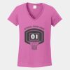 Ladies Heavy Cotton ™ 100% Cotton V Neck T Shirt Thumbnail