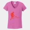 Ladies Heavy Cotton ™ 100% Cotton V Neck T Shirt Thumbnail