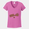 Ladies Heavy Cotton ™ 100% Cotton V Neck T Shirt Thumbnail