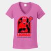 Ladies Heavy Cotton ™ 100% Cotton V Neck T Shirt Thumbnail
