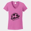 Ladies Heavy Cotton ™ 100% Cotton V Neck T Shirt Thumbnail