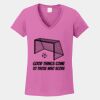 Ladies Heavy Cotton ™ 100% Cotton V Neck T Shirt Thumbnail