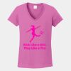 Ladies Heavy Cotton ™ 100% Cotton V Neck T Shirt Thumbnail