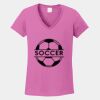 Ladies Heavy Cotton ™ 100% Cotton V Neck T Shirt Thumbnail
