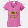 Ladies Heavy Cotton ™ 100% Cotton V Neck T Shirt Thumbnail