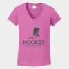 Ladies Heavy Cotton ™ 100% Cotton V Neck T Shirt Thumbnail