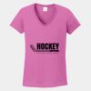 Ladies Heavy Cotton ™ 100% Cotton V Neck T Shirt Thumbnail