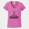 Ladies Heavy Cotton ™ 100% Cotton V Neck T Shirt Thumbnail