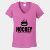 Ladies Heavy Cotton ™ 100% Cotton V Neck T Shirt Thumbnail