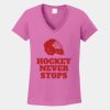 Ladies Heavy Cotton ™ 100% Cotton V Neck T Shirt Thumbnail