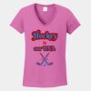 Ladies Heavy Cotton ™ 100% Cotton V Neck T Shirt Thumbnail