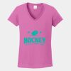 Ladies Heavy Cotton ™ 100% Cotton V Neck T Shirt Thumbnail