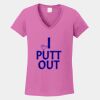 Ladies Heavy Cotton ™ 100% Cotton V Neck T Shirt Thumbnail