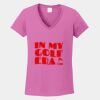 Ladies Heavy Cotton ™ 100% Cotton V Neck T Shirt Thumbnail