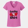 Ladies Heavy Cotton ™ 100% Cotton V Neck T Shirt Thumbnail