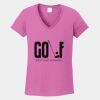 Ladies Heavy Cotton ™ 100% Cotton V Neck T Shirt Thumbnail