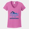 Ladies Heavy Cotton ™ 100% Cotton V Neck T Shirt Thumbnail