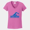 Ladies Heavy Cotton ™ 100% Cotton V Neck T Shirt Thumbnail